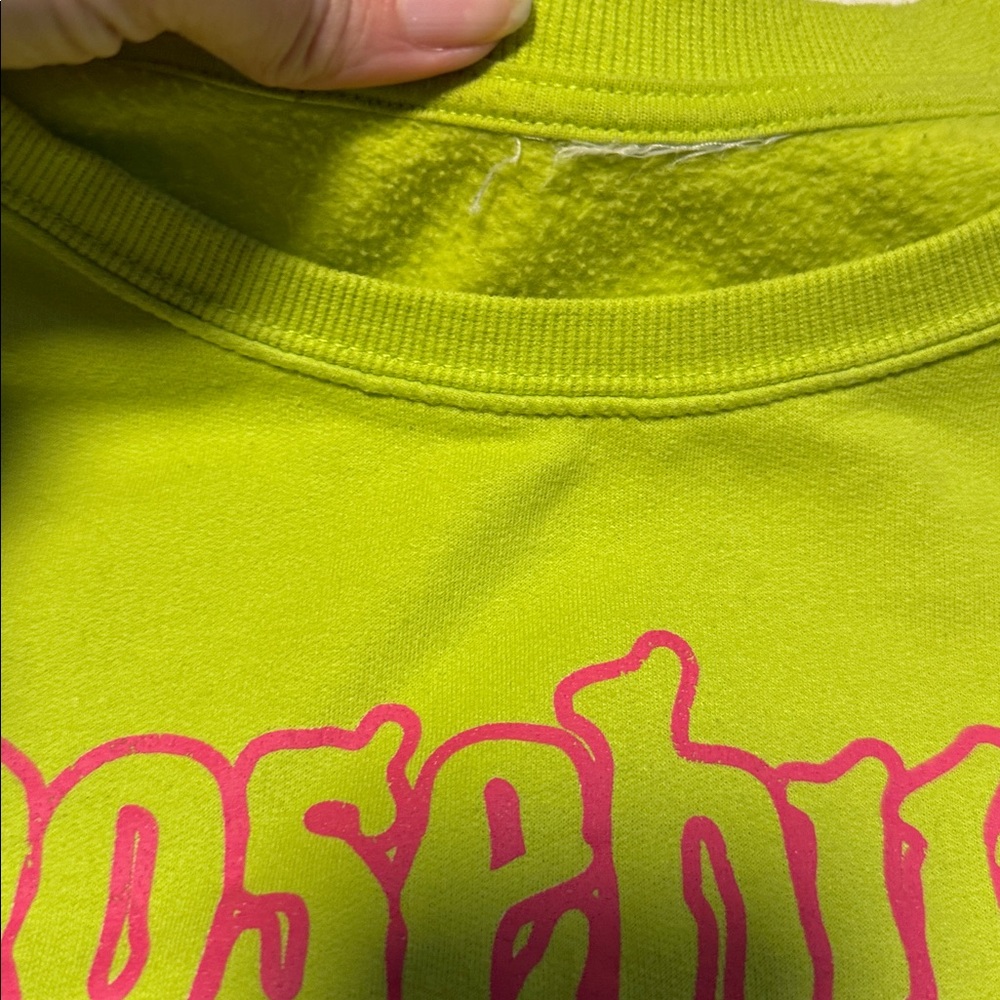Lime Green Goosebumps Women’s sweatshirt size xl! Great unused condition retro - Picture 3 of 3